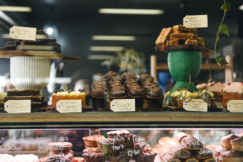 Gourmet baked goods, cakes, pies, brownies at grocer tarragindi